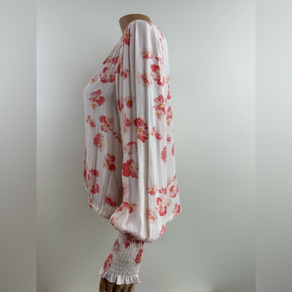 Sanctuary Women's Spring Punch Floral Surplice Long Sleeve Blouse, Size XS - Picture 4 of 11